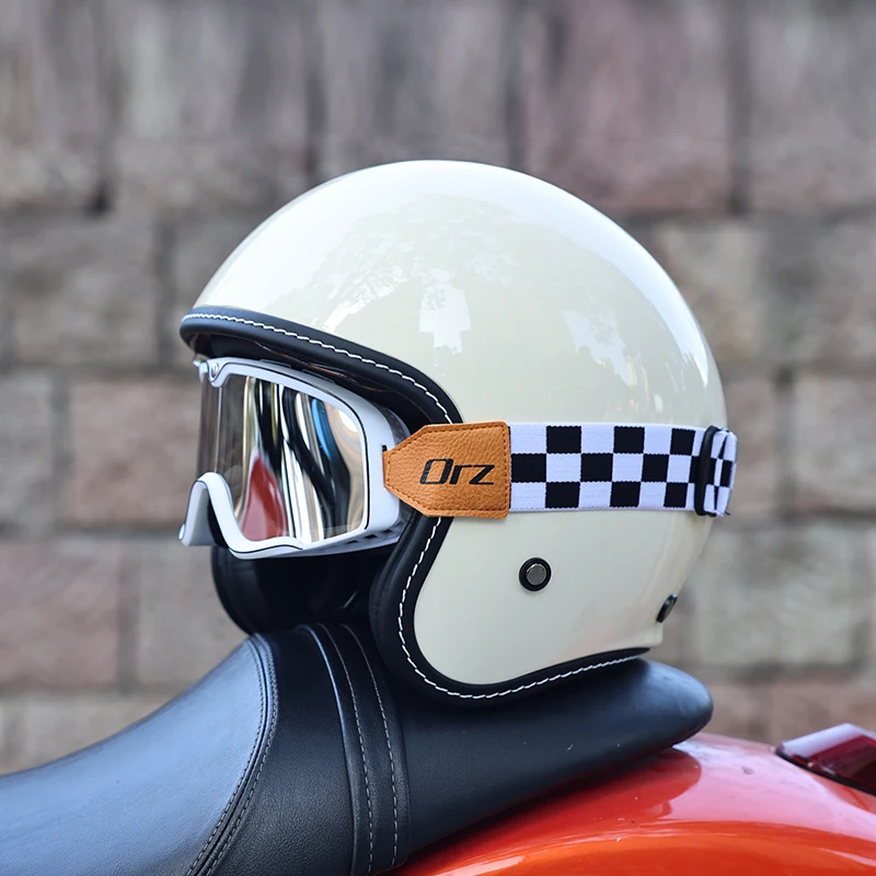 Capacete De Motocicleta (m) 3/4, Certificado Dot, Casco Em Abs