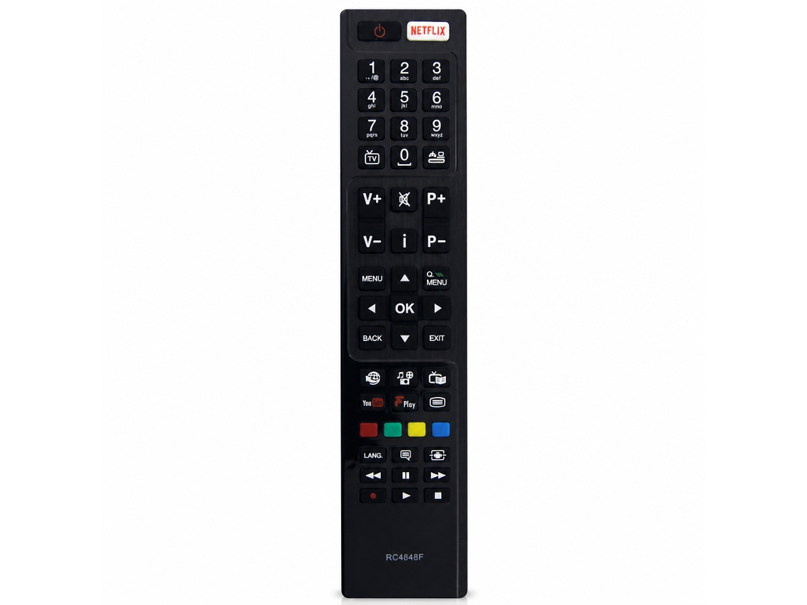 Comando À Distância Para Tv Compatível Com Panasonic E Hitachi Rc4848f, 48hb6t72u, 55hk6t74u