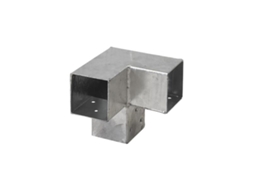 Conector Pérgola Galvanizado Para Postes De 9 X 9 Cm Modelo Cubo Por Peça Wovar