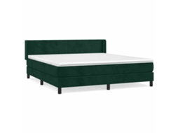 Box Spring Bed, Box Spring Beds Vidaxl Verde Veludo (160 X 200 Cm)