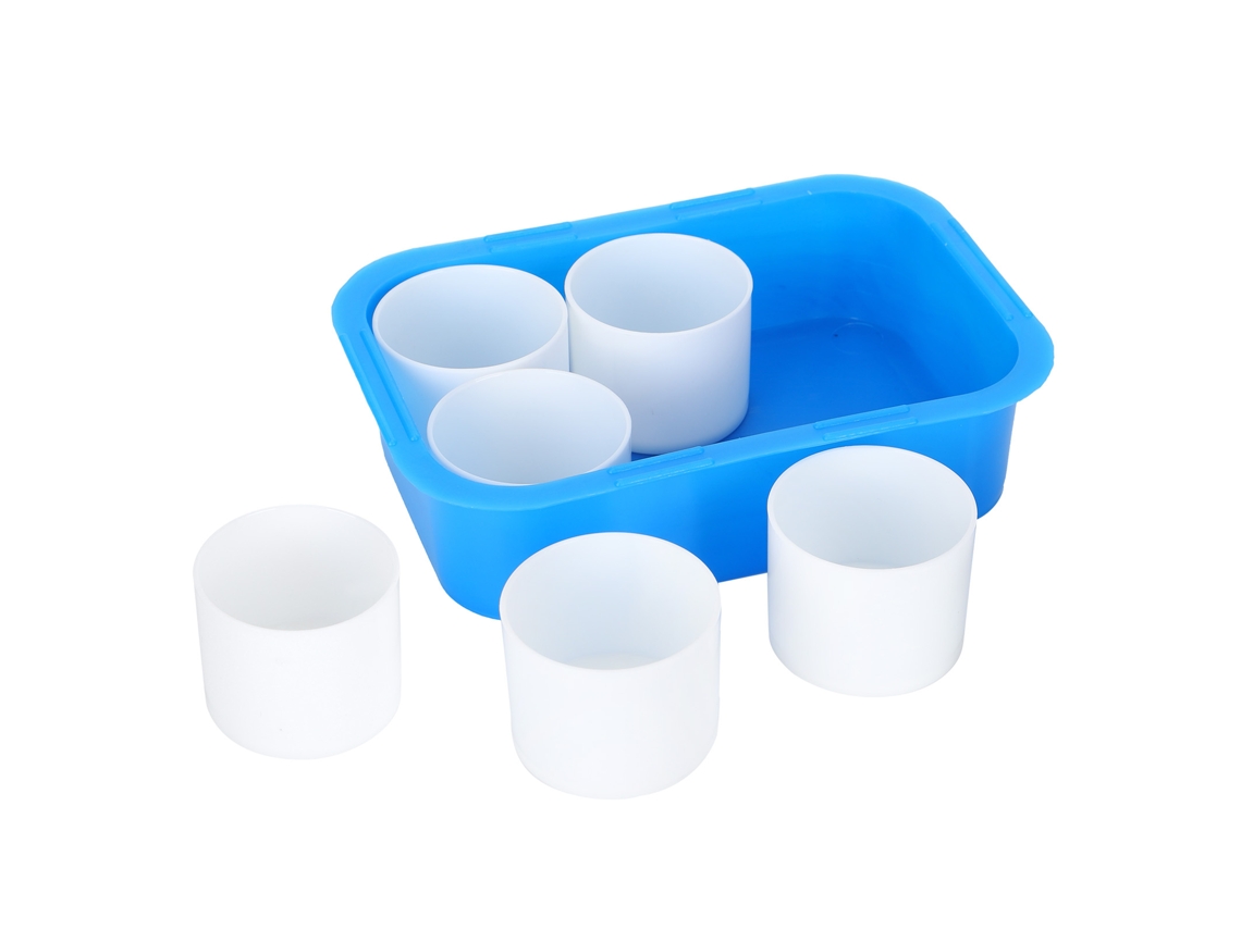 6 Xícaras De Mistura De Tinta, Recipientes Plásticos, Contêineres De Aquarela Para Misturar Tinta