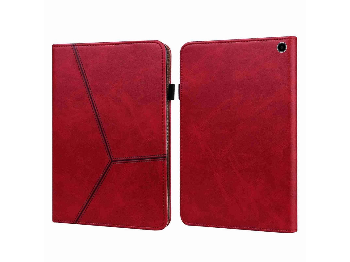 Capa de couro com listras em relevo Webake para tablet Amazon Kindle Fire HD 8 (2022)