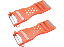 Lurelia Mandolina Legumes 2 Peças 5,6 X 1 Cm Vermelho Para Frutas
