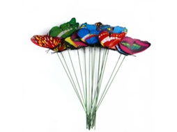 Laxiscreed Kit De 15 Peças De Paulettes Duplas Para Decoração De Jardim Com Borboletas