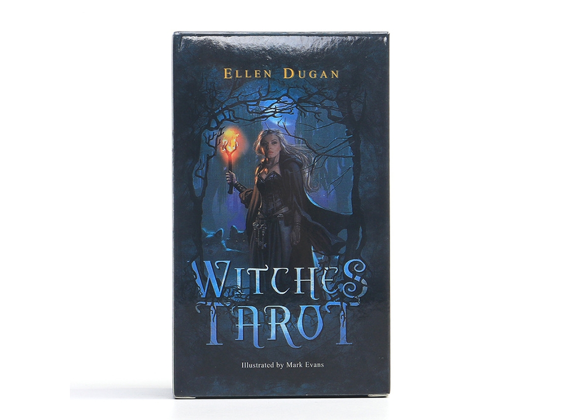 Jogo De Cartas Oráculo Tarot New Witch, 12 X 7, Contendo 78 Cartas, Feitas De Papel Revestido.
