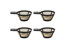 Conjunto De 4 Filtros Café Reutilizáveis ​​com Cesto Para Cafeteira E Preparo Para Máquina De Café Com Design Reutilizável E Fácil Limpeza