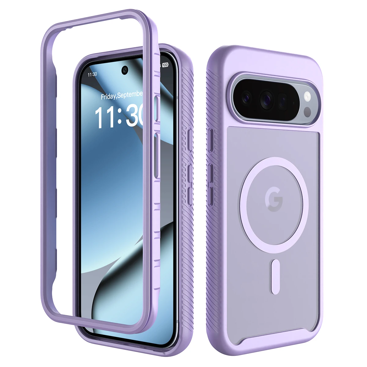(roxo, Google Pixel 10a) Capa Magnética De Acrílico Resistente A Impactos, Compatível Com Carregamento Sem Fio Magsafe.