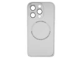 Aetheria capa Magnética para Iphone 14 Pro com Protetor de Lente de Câmera Compatível com Magsafe Prata