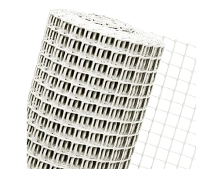 Malla Plast. Blanca 24x19mm Cuadrado Rollo 25m Seinec