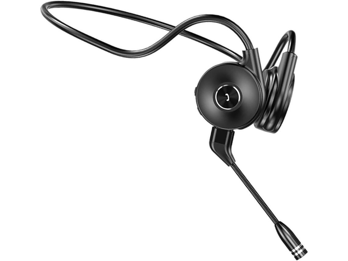 Fones De Ouvido Com Cancelamento Ruído E Condução Óssea, Com Microfone, Ideais Para Corrida E Direção, Com Baixa