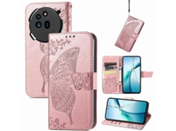Capa De Celular De Couro Com Estampa De Borboleta E Flor