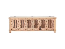 Suporte de TV em Madeira Entalhada, 194x50x63cm ALEXANDRA HOUSE LIVING