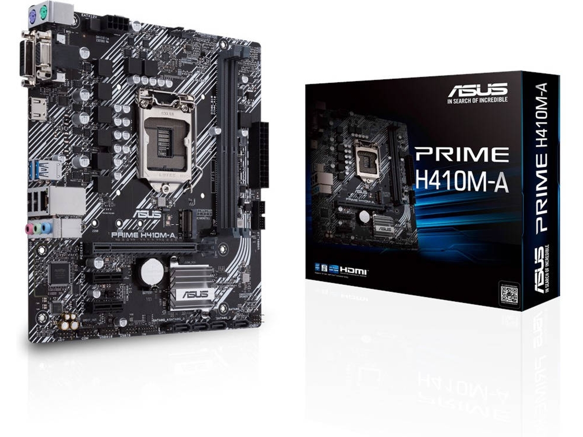 Motherboard ASUS PRIME H410MA (Socket LGA 1200 Intel H410 Micro ATX) Worten.pt
