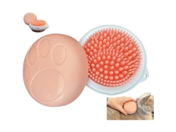 Pincel para pets, cuidado de pelagem, eliminação de subpelo, silicone, rosa, fácil limpeza S/MARCA