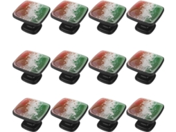 Puxadores Quadrados Para Gavetas De Cômoda, Puxadores Para Armários De Cozinha, 12 Peças, Estampa Abstrata Da Bandeira