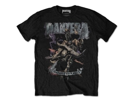 T-shirt PANTERA Vintage Rider (Algodão-Preto-L)