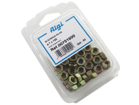 Embalagem em blister de 50 porcas hexagonais ALGI