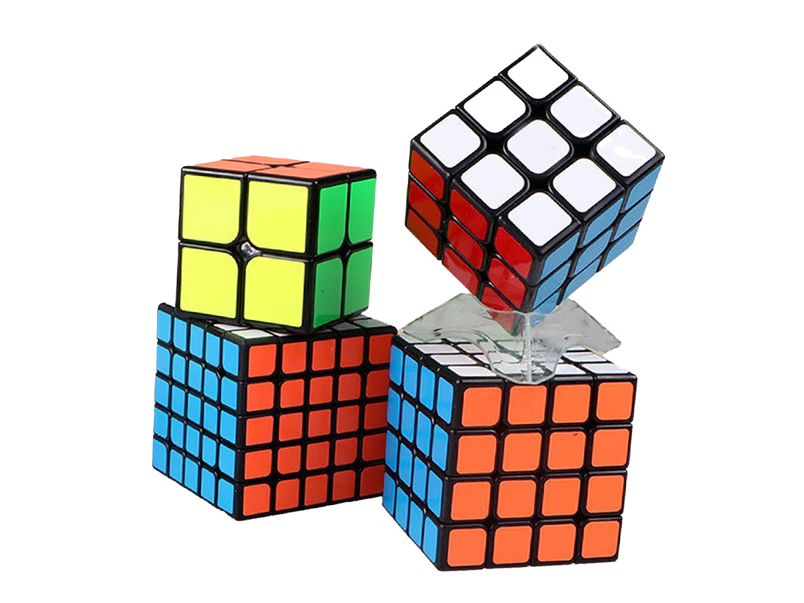 Primerox 4pcs Quebra cabeça de Velocidade Abs Plástico 2x2 3x3 4x4 5x5 Brinquedo Educativo Infantil