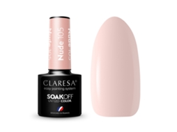 Nude 105 Gel Polish 5g Durable Uv/led Hybrid Nail Color, Professional Soak Off Formula Claresa