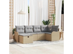 Vidaxl Conjunto De Sofá De Jardim 6 Unid. Rattan Sintético