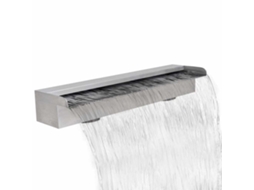 Vidaxl Fonte Para Piscina Retangular 60 Cm Aço Inoxidável