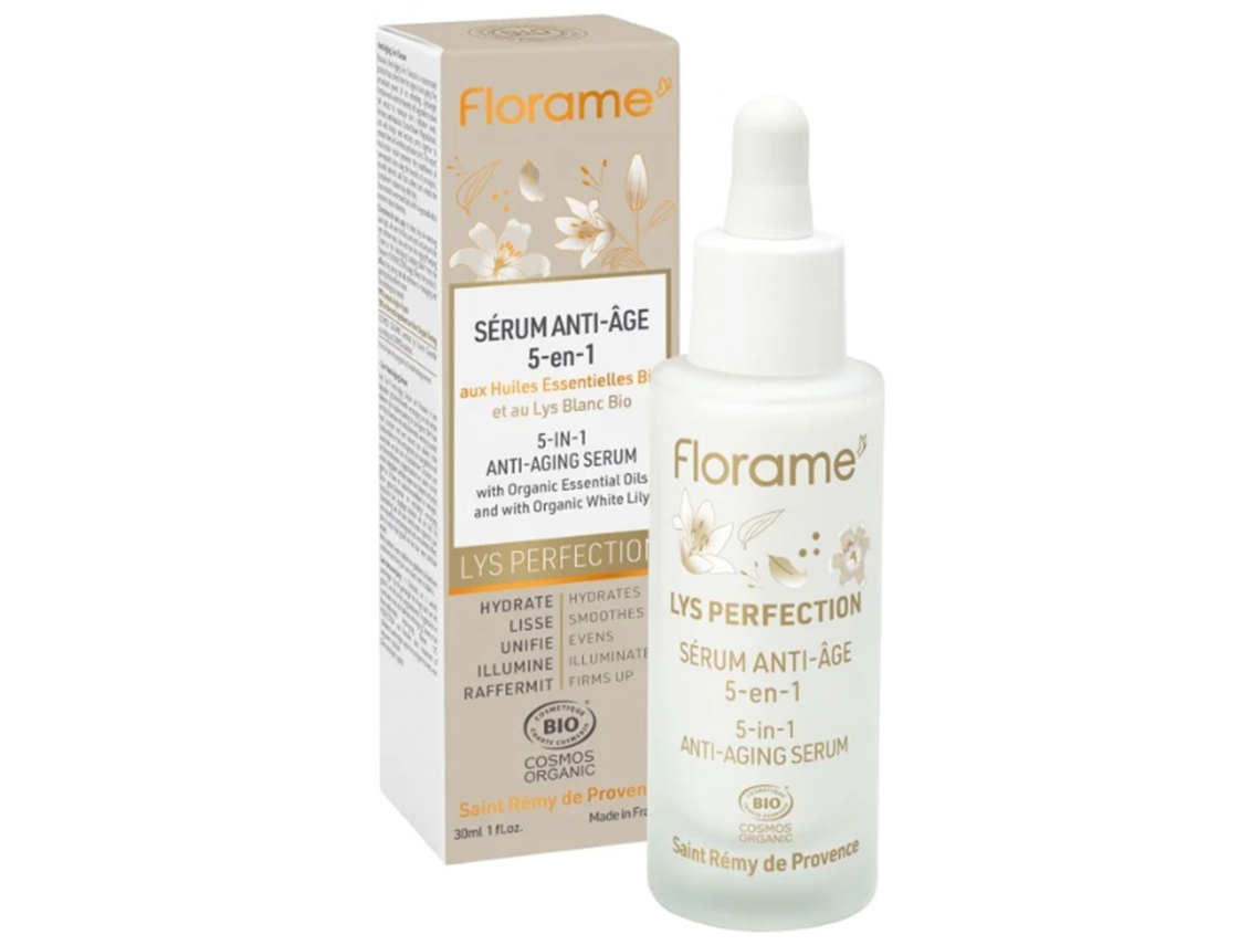 FLORAME Lys Perfection 5Em1 Sérum Antienvelhecimento Bio 30 Ml