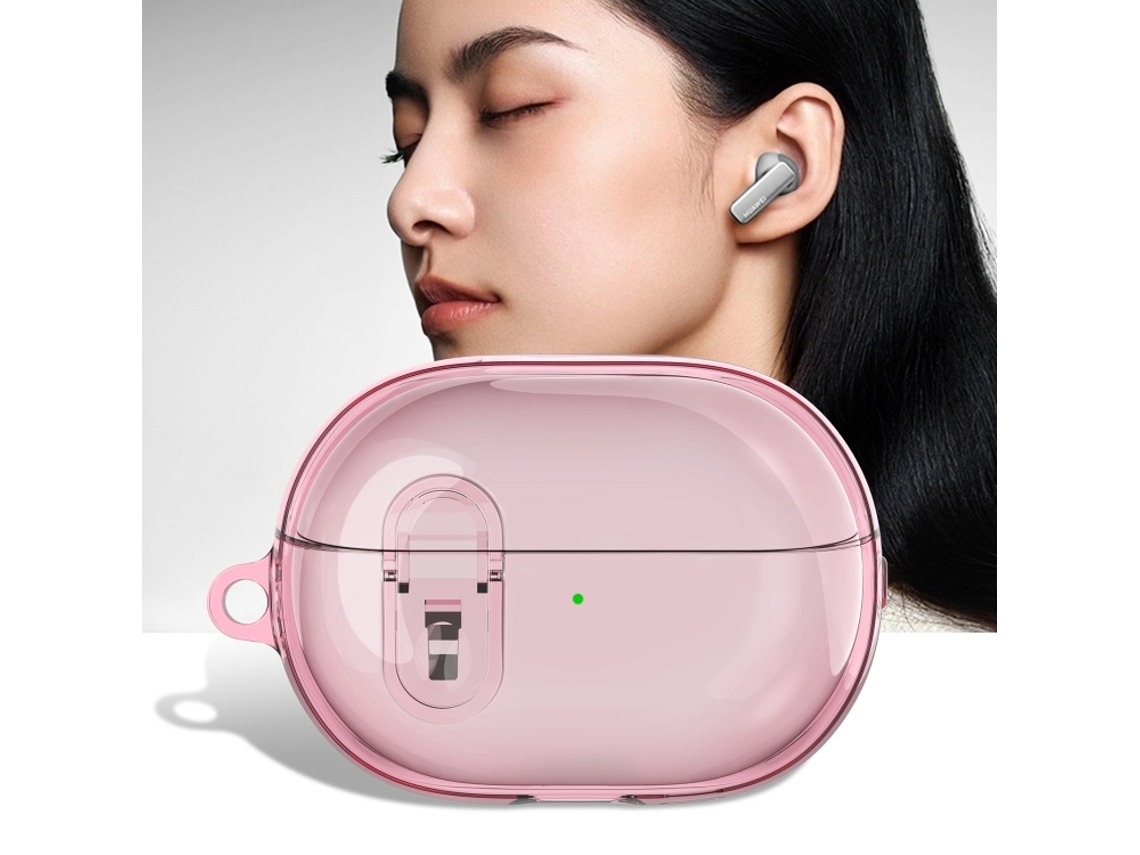 Capa Protetora Halinuia Tpu Híbrido Pc Modelo Fp3 (compatível Huawei Freebuds Pro 3, Fivela Metal Anti-impacto)