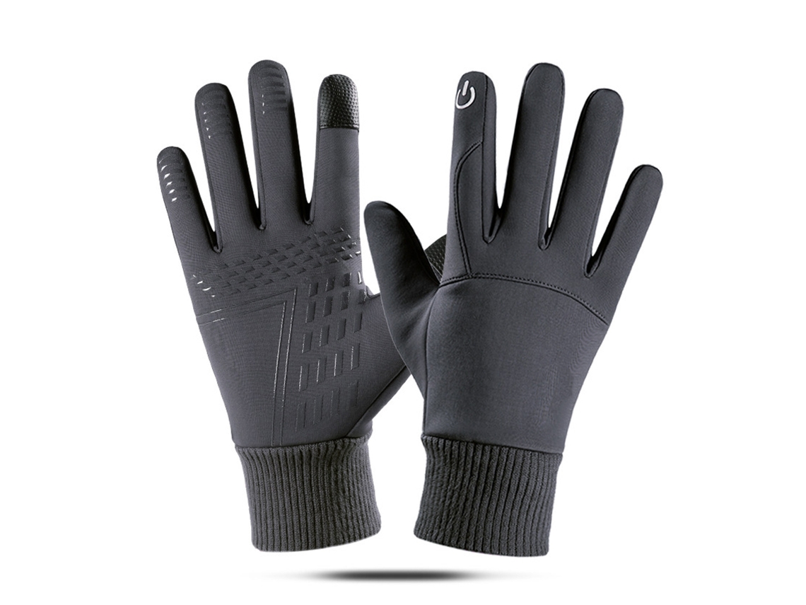 Luvas de inverno impermeáveis com tecido tático antiderrapante para ciclismo, tamanho XL