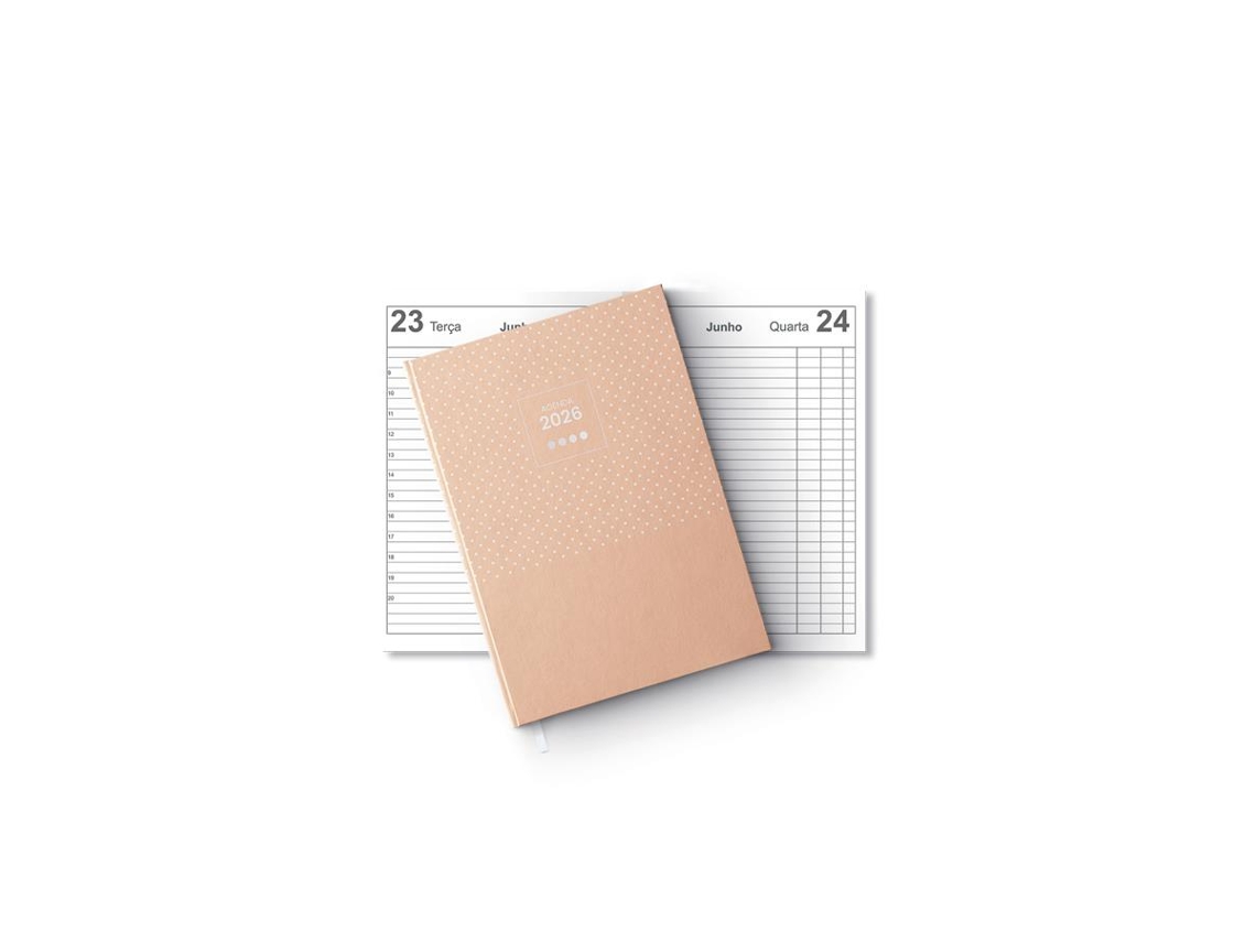 Agenda Micro Spot Firmo 10x16 Diária Laranja Tangerina 2026