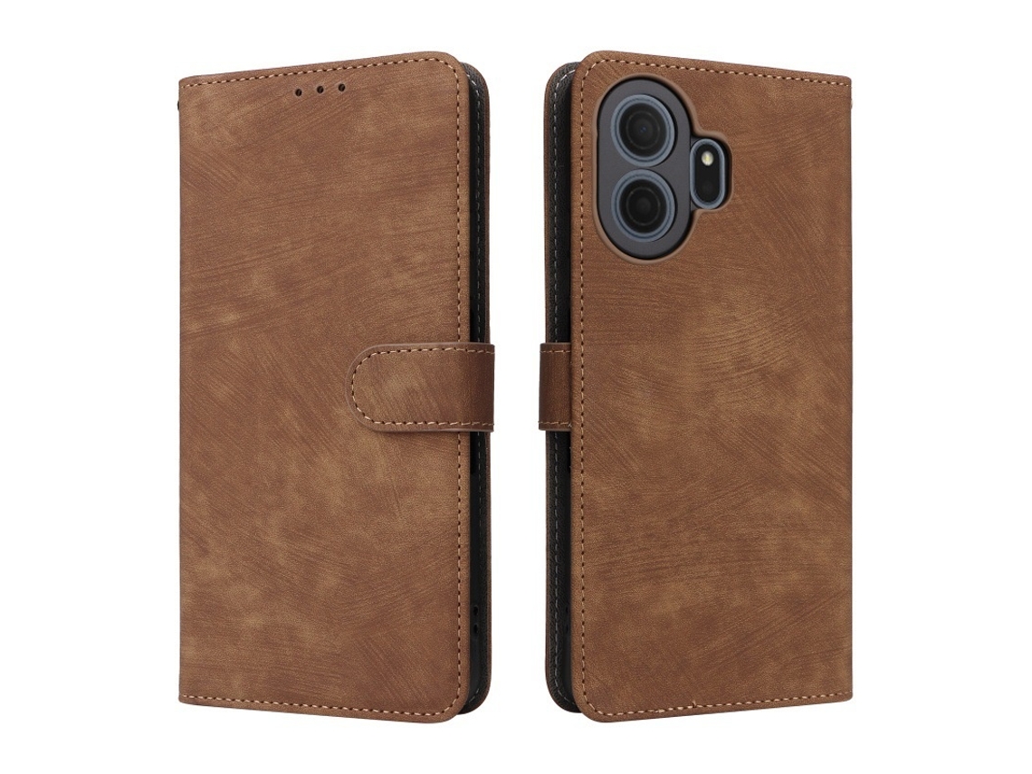 Capa Elysve Para Tcl K70 5g Marrom