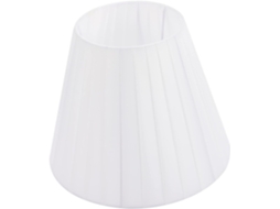 Abajur Plissado Para Luminária De Mesa Em Tecido Branco, 130x240x190 Mm, Capa Leve.