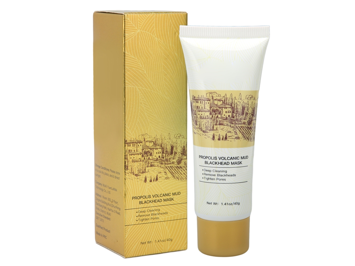 Máscara Facial Peel Off de Argila Vulcânica 40g para Limpar Impurezas, Oleosidade e Poros, Purificando a Pele Opaca