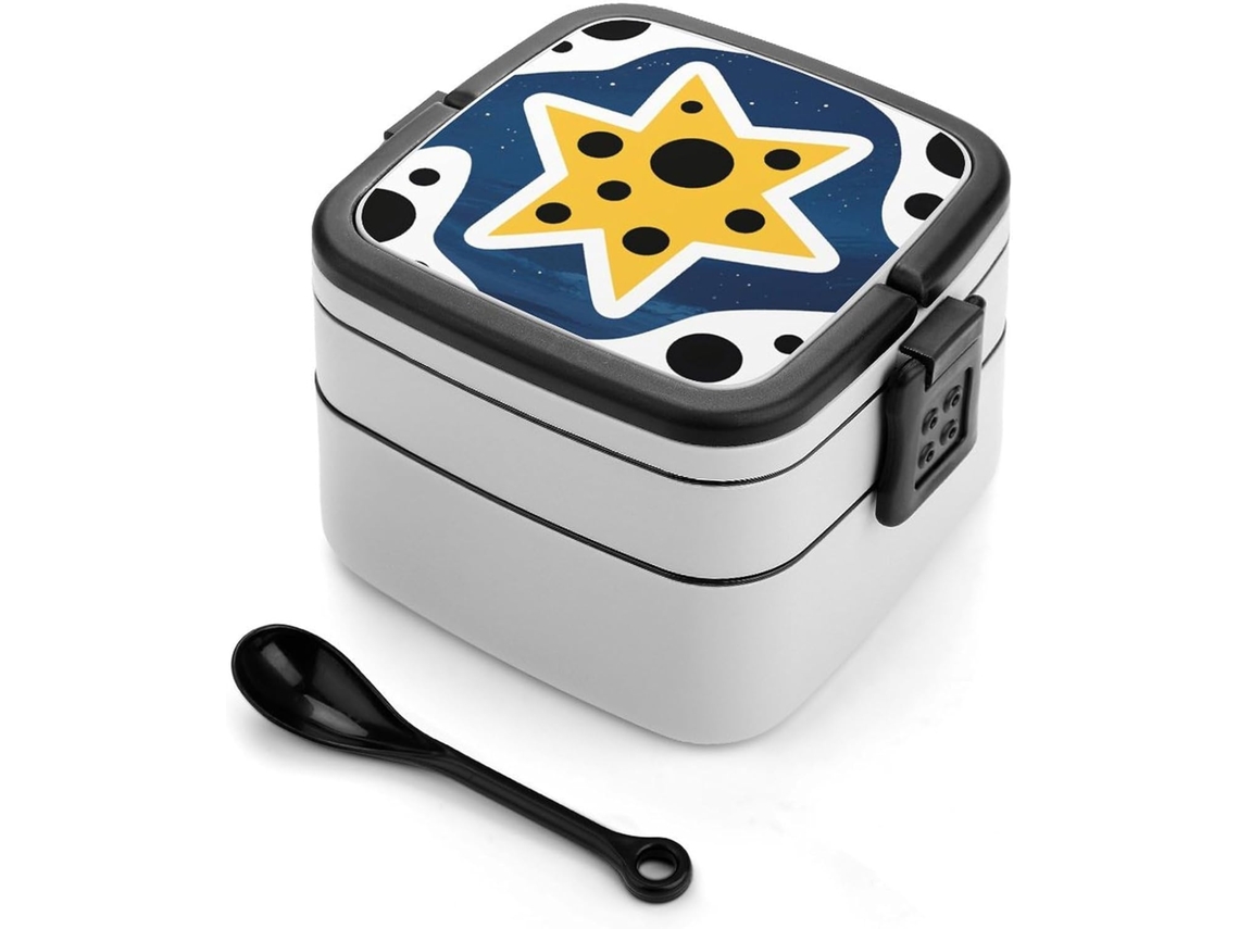 Lancheira Bento Com Símbolo Do Espírito Estelar, Empilhável, Com Tampas, Isolada E À Prova De Vazamentos