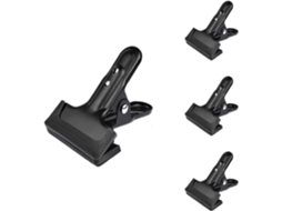 Clips Metálicos À Prova Ferrugem, Conjunto de 4 Clipes Resistentes com Almofadas Antirisco, Metal Mola Grampo Com