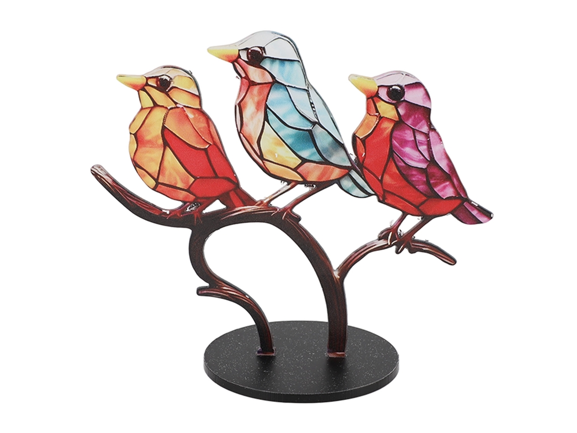 Ornamentos De Pássaros Para Mesa E Escritório