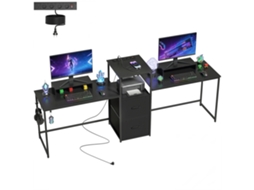 Secretária de Computador S/MARCA (120x60x73cm) com pés ajustáveis, estrutura de aço