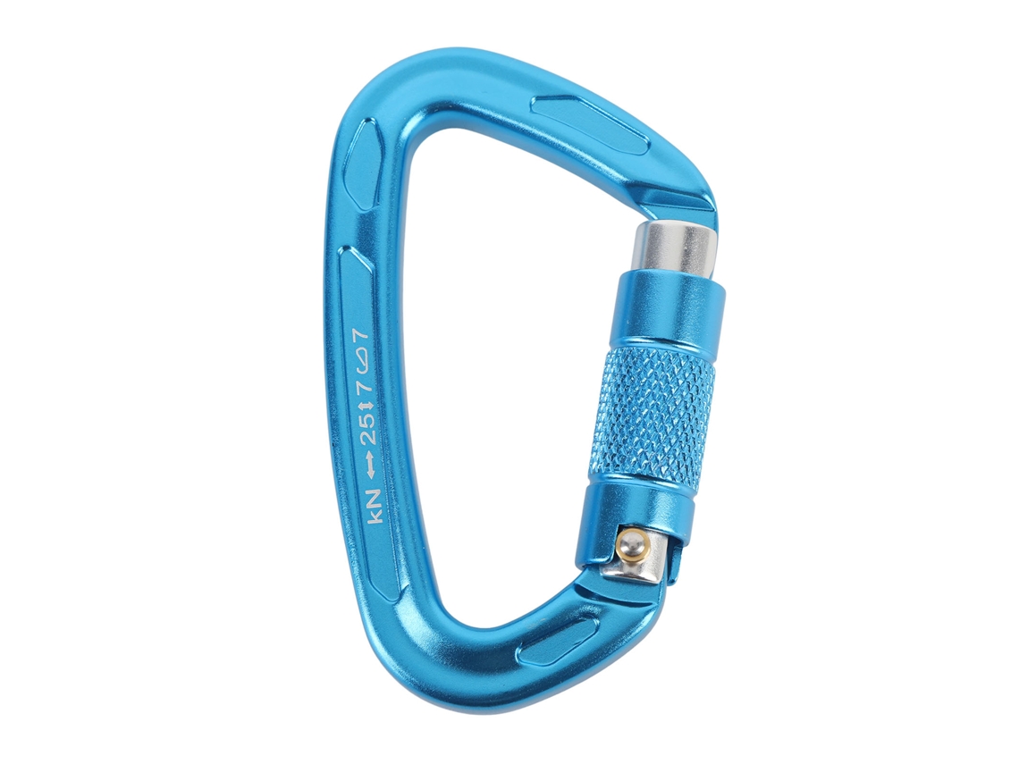 Clip de Escalada Auto bloqueio 25kn Azul