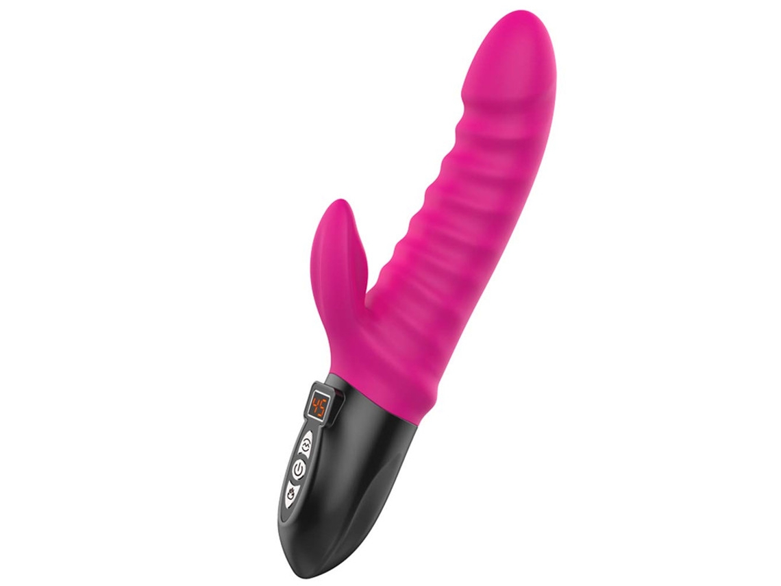 Vibrador De Massagem De Aquecimento De Silicone Recarregvel Para Mulheres (rosa Vermelha)