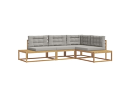 Maison Exclusive - Conjunto De Sofás Para Exterior Branco 277,5 X 198,5 X 73 Cm
