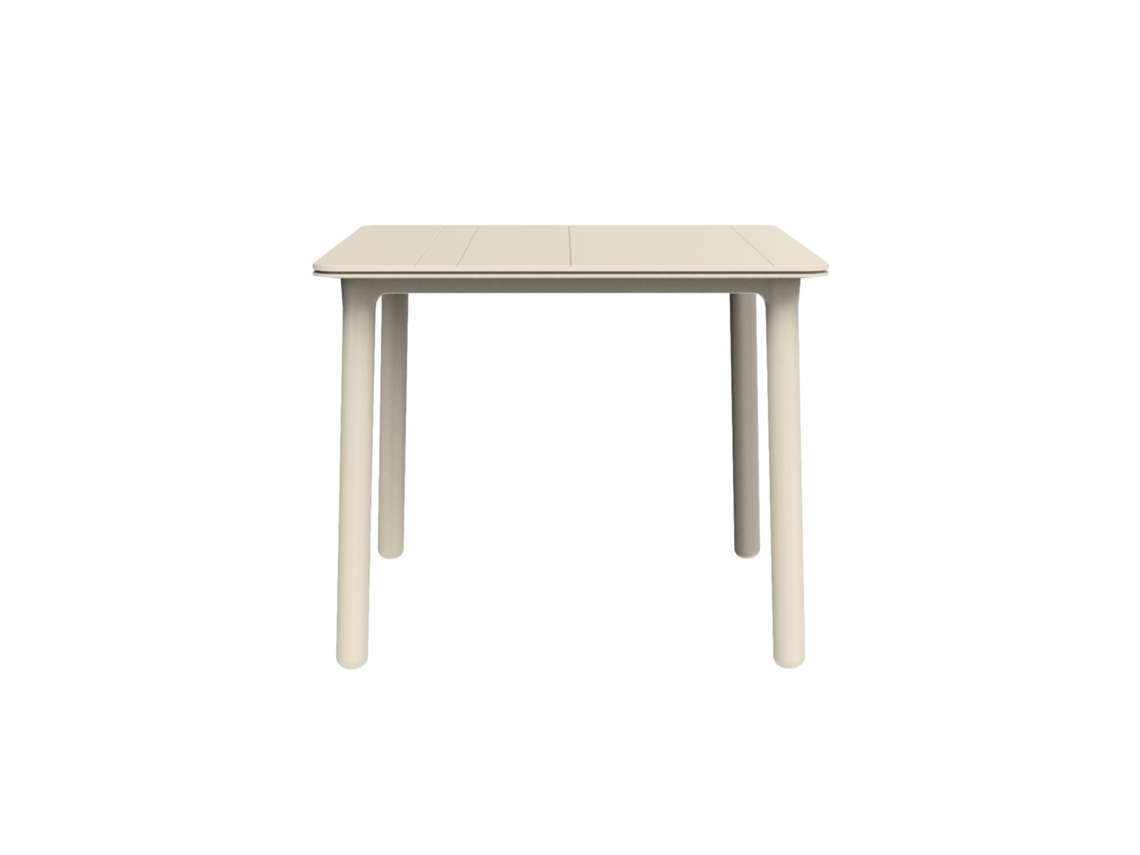 Mesa Quadrada 90x90 Noa Garbar Plástico Marfim