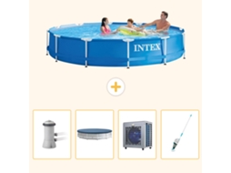 Intex Piscina Com Estrutura Redonda - 366x76 Cm - 5-peças S199