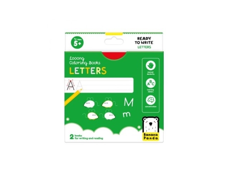 Livro Long Coloring Books Ready To Write Letter 5 Años De Desconocido (espanhol)