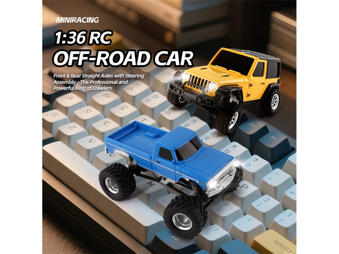 Azuljiabaile 3601 3602 Rtr 1/36 2.4g 4wd Rock Crawler Off road Luz Led Proporcional 60min Brinquedo MDUG