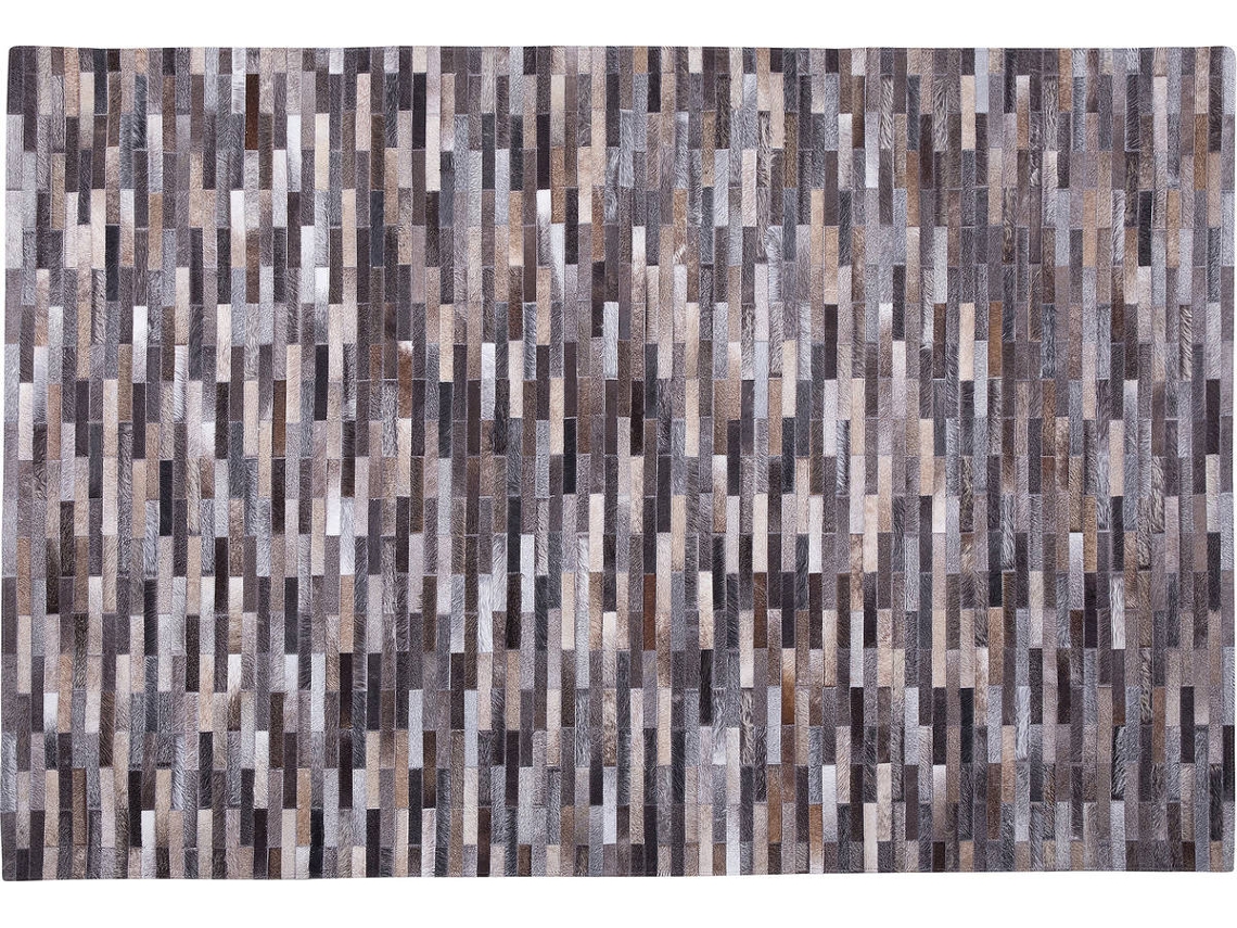 Tapete Ahilli (Castanho - Pele Genuína - 140x200x0.6 cm)