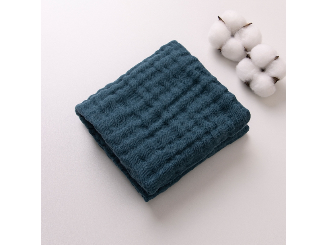 Babador de Gaze YUNZII para Arrotar Bebês, azul Marinho Extra Escuro 30x30cm 20g