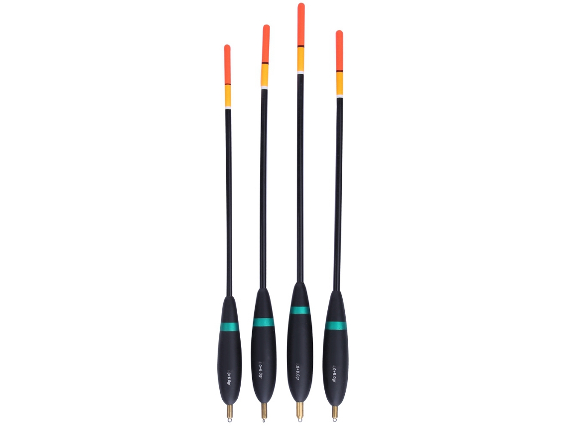 Indicador de Bite com Flutuador de Madeira Balsa 4pcs