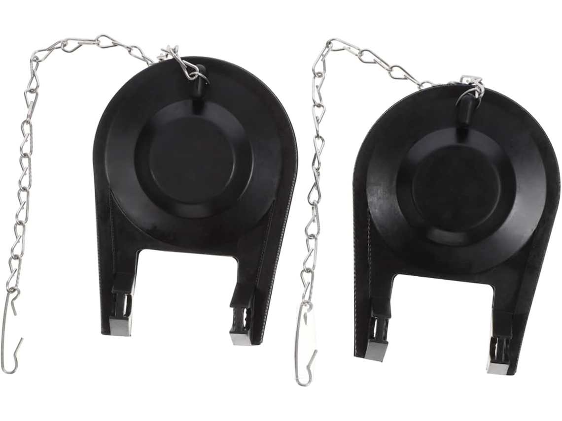 Válvulas De Descarga Economizadoras Água Para Vaso Sanitário,pacote Com 2 Unidades,pvc Preto,