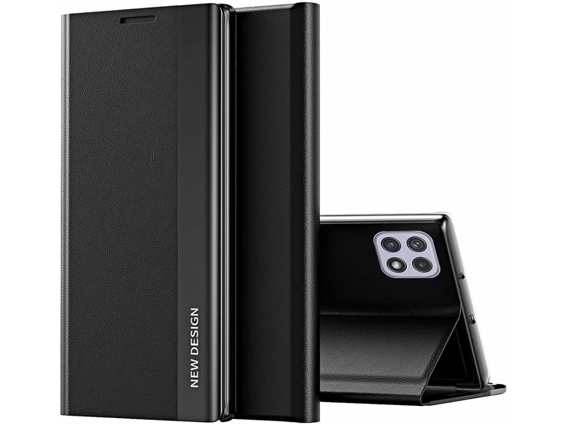 Capa Fólio Windows Proteção para Samsung Galaxy A11 HONGWE. Preto