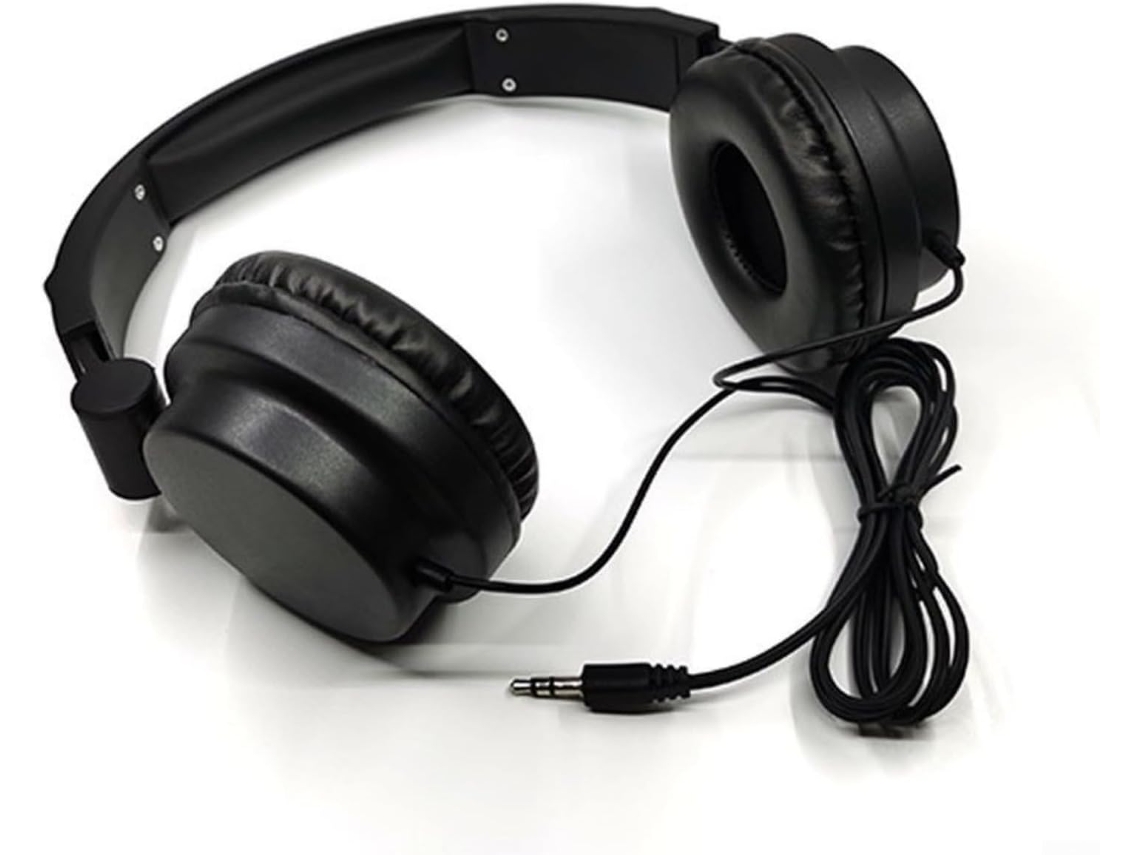Fones De Ouvido Leves E Supra Auriculares Compatíveis Com Laptops Mp3 Players, Construção Em Abs, Ideais Para Viagens E