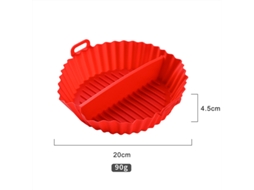 Forma De Silicone Dividida Para Air Fryer (20cm) - Reutilizável, Antiaderente-4